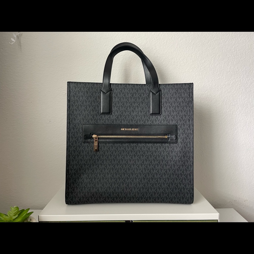 MICHAEL KORS LARGE BLACK TOTE BAG